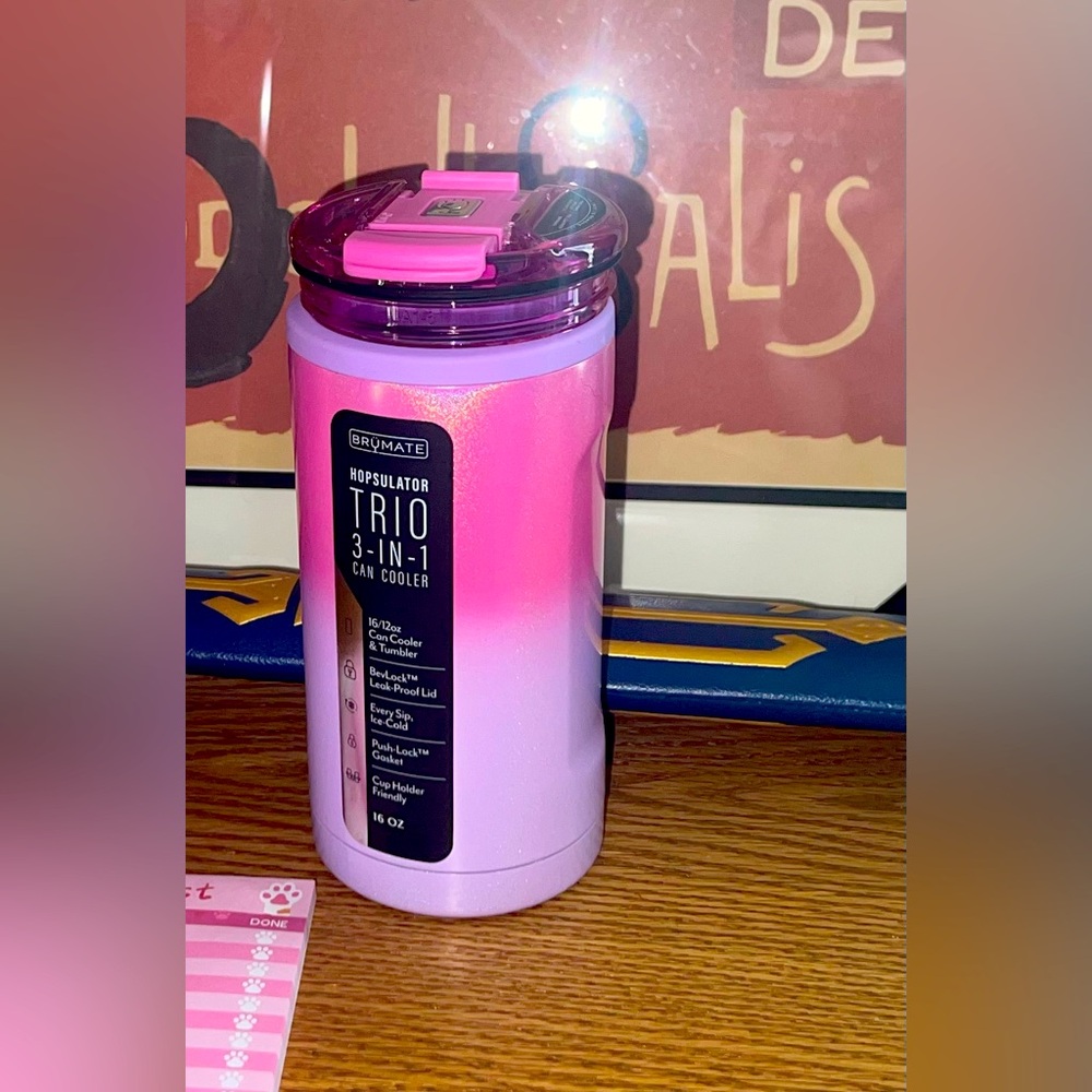 Trio 3-in-1 Can Cooler - Cotton Candy